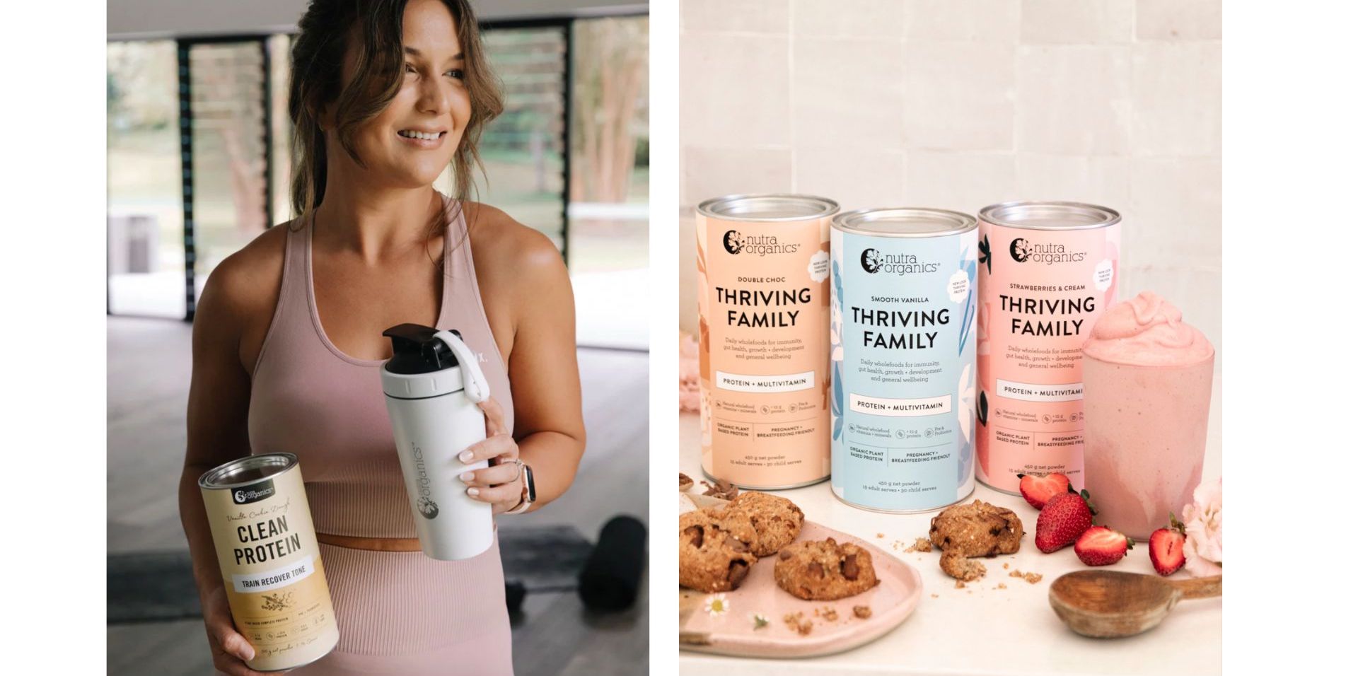 Best protein powders - Kid friendly - girl holding nutra organics range