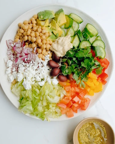 10 Minute Chopped Greek Salad