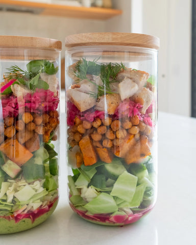 Green Goddess Chicken Salad Jars