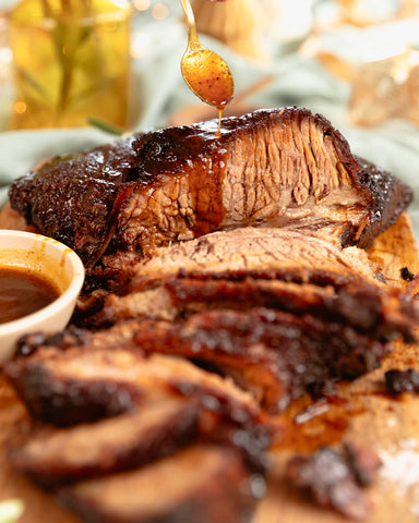 Beef Brisket with Bourbon Glaze