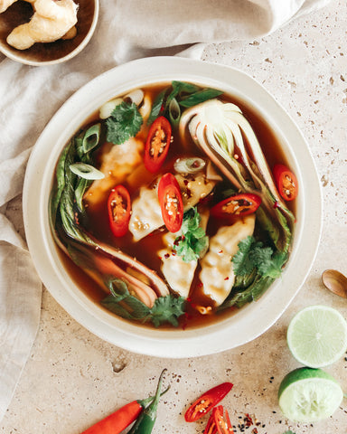 Fragrant Beef Dumpling Broth