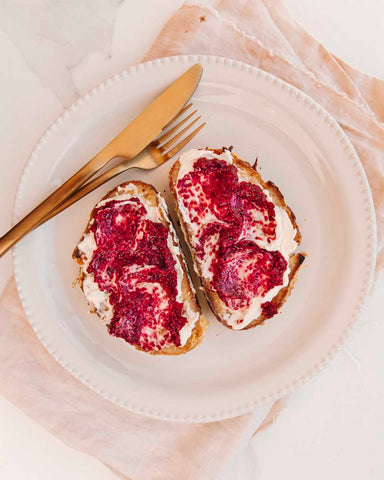 French toast with Brekkie Hero Chia Jam