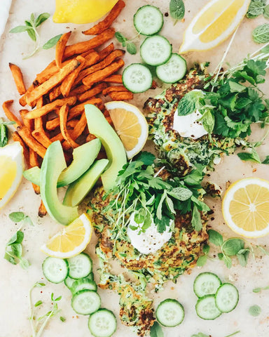 Zucchini, Mint & Fetta Fritters