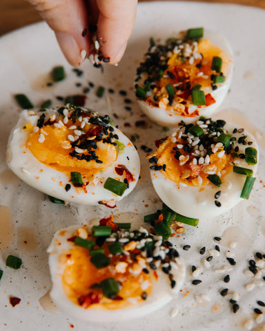 Loaded Miso Ramen Boiled Eggs