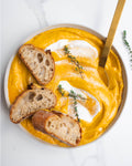 Roasted Pumpkin, Feta and Tomato Soup