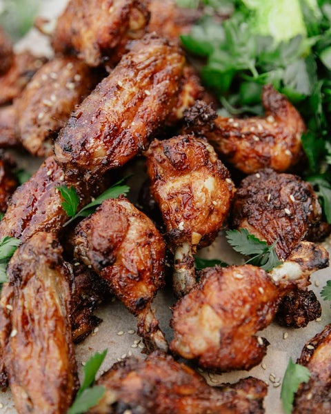 Sticky, Crispy Chicken Wings