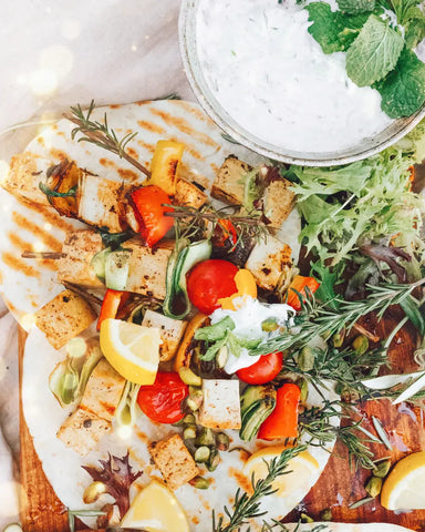 Tofu Veggie Skewers