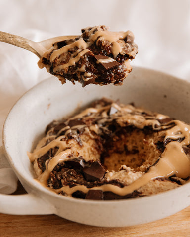 Peanut Butter Chocolate Swirl Baked Oats