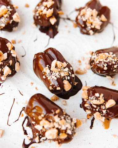 Chocolate Peanut Butter Stuffed Dates