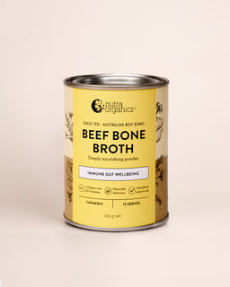 Beef Bone Broth Turmeric flavour made from grass fed australian beef bones